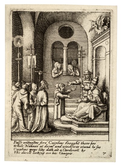 Jésus de nouveau devant Caïphe - Wenceslaus Hollar